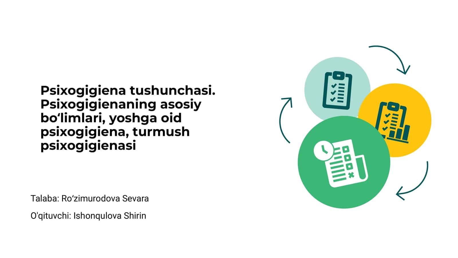 Psixogigiena tushunchasi 1