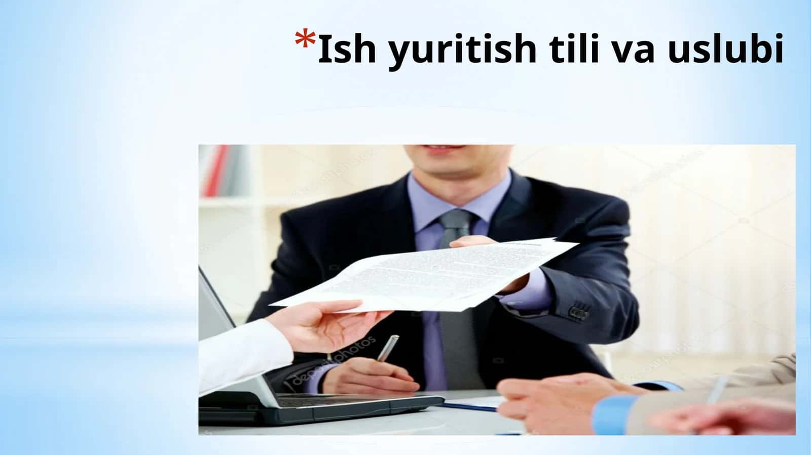 Ish yuritish tili va uslubi 1