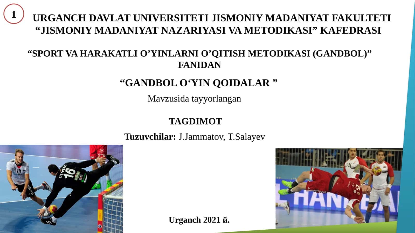 "GANDBOLO‘YIN QOIDALAR” 1