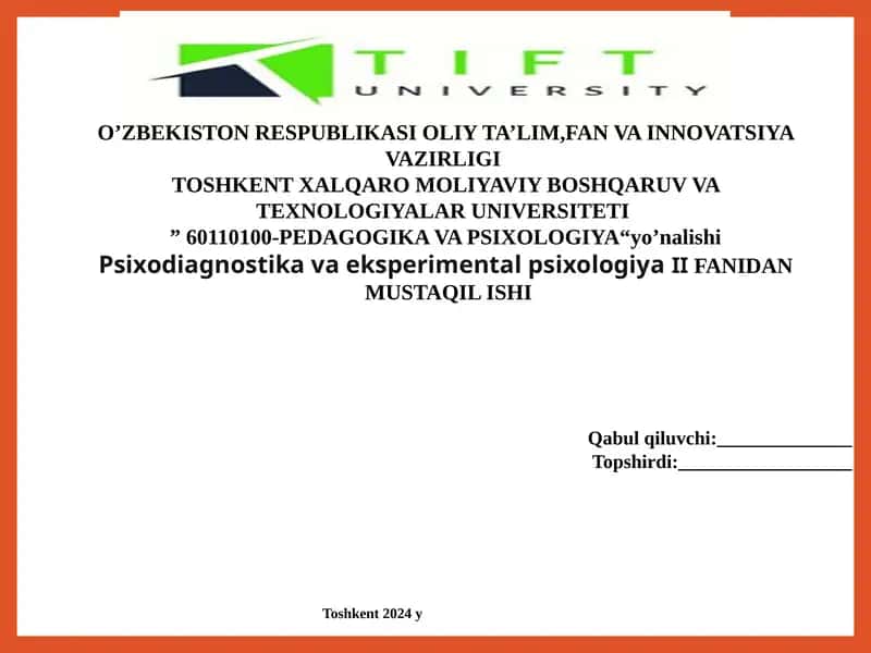 Guruhiy psixodiagnostika: metodlar va metodikalar 1