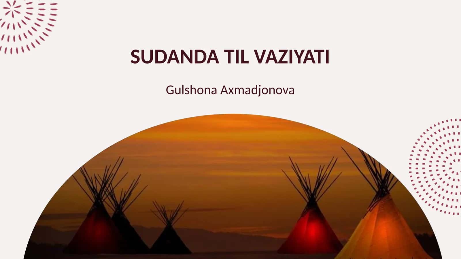 PPT Sudanda til vaziyati 1