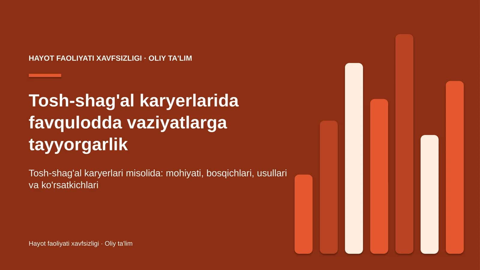 tosh shag'al karyerlarida favqulodda vaziyatlarga tayyorgarlik 5159 1