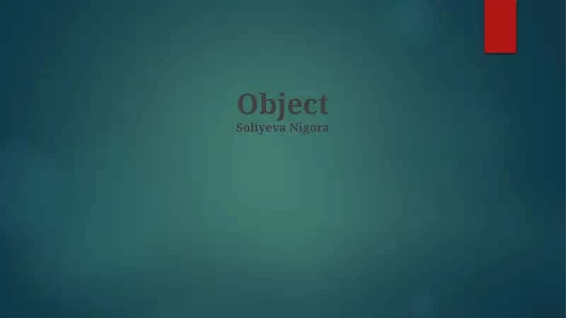 Object-Oriented Programming Principles 1