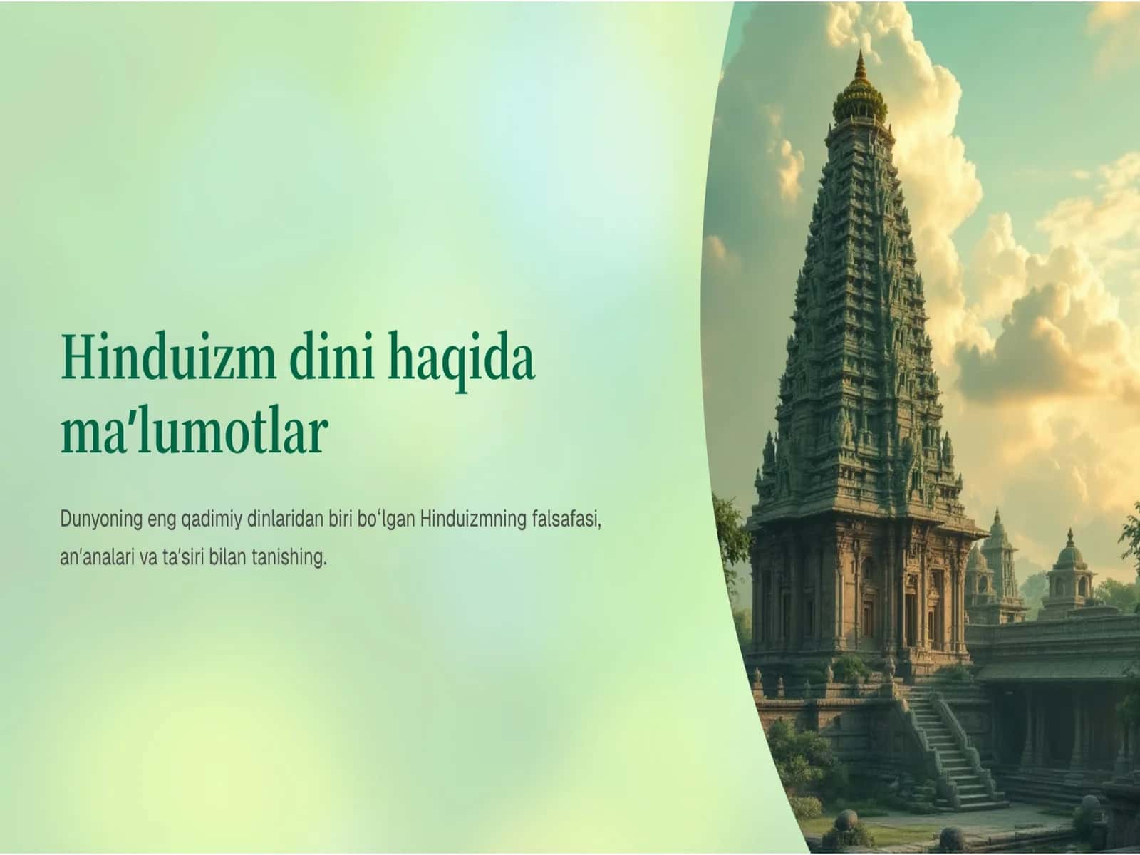 Hinduizm dini haqida qisqacha! 1