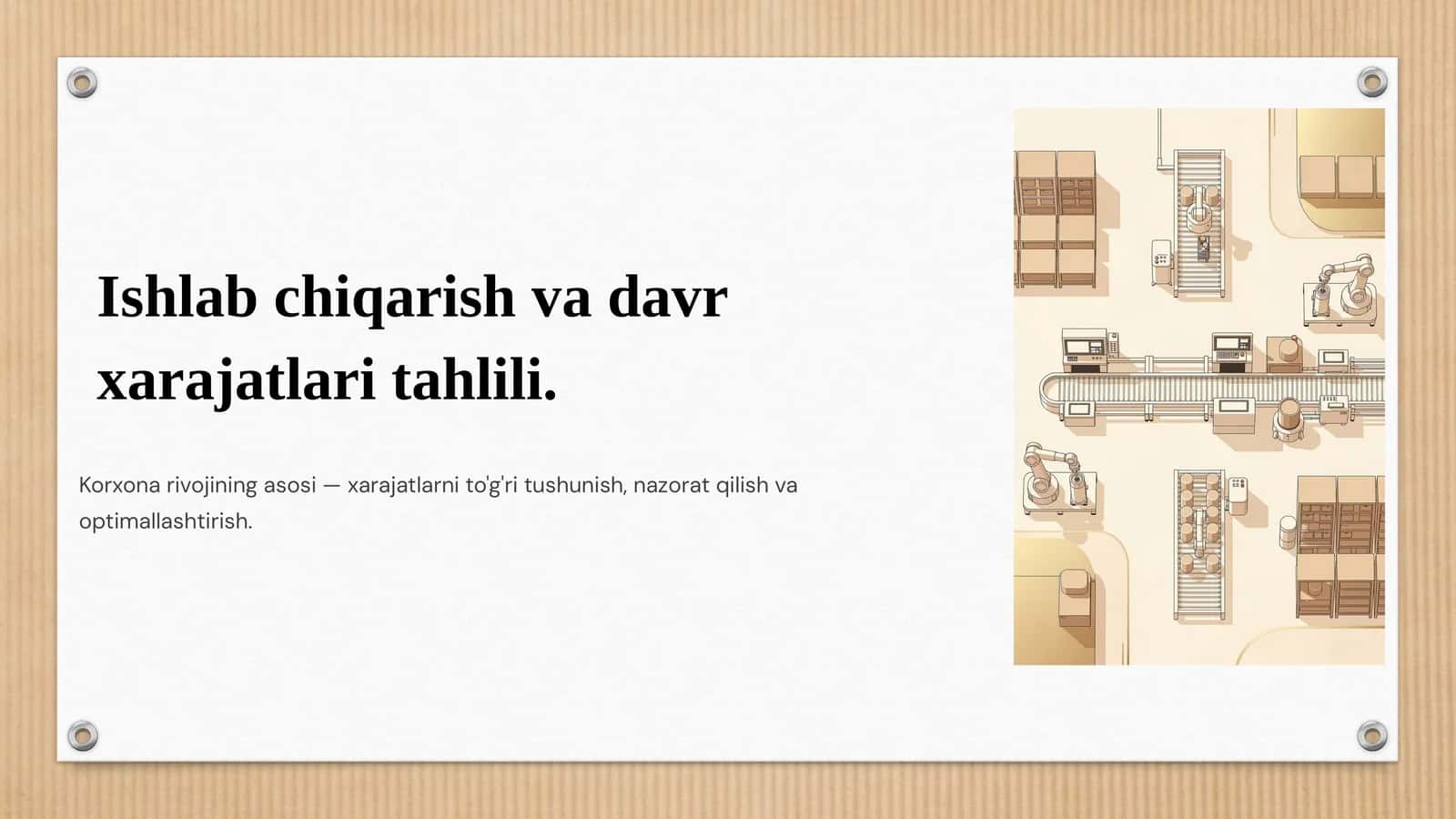 Xarajatlar Tahlili 1