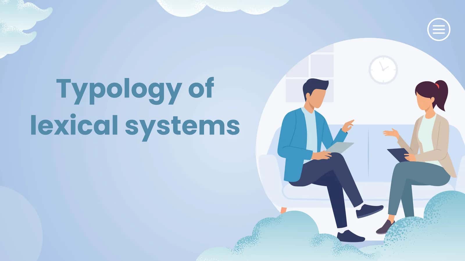 Typology of lexical systems 1