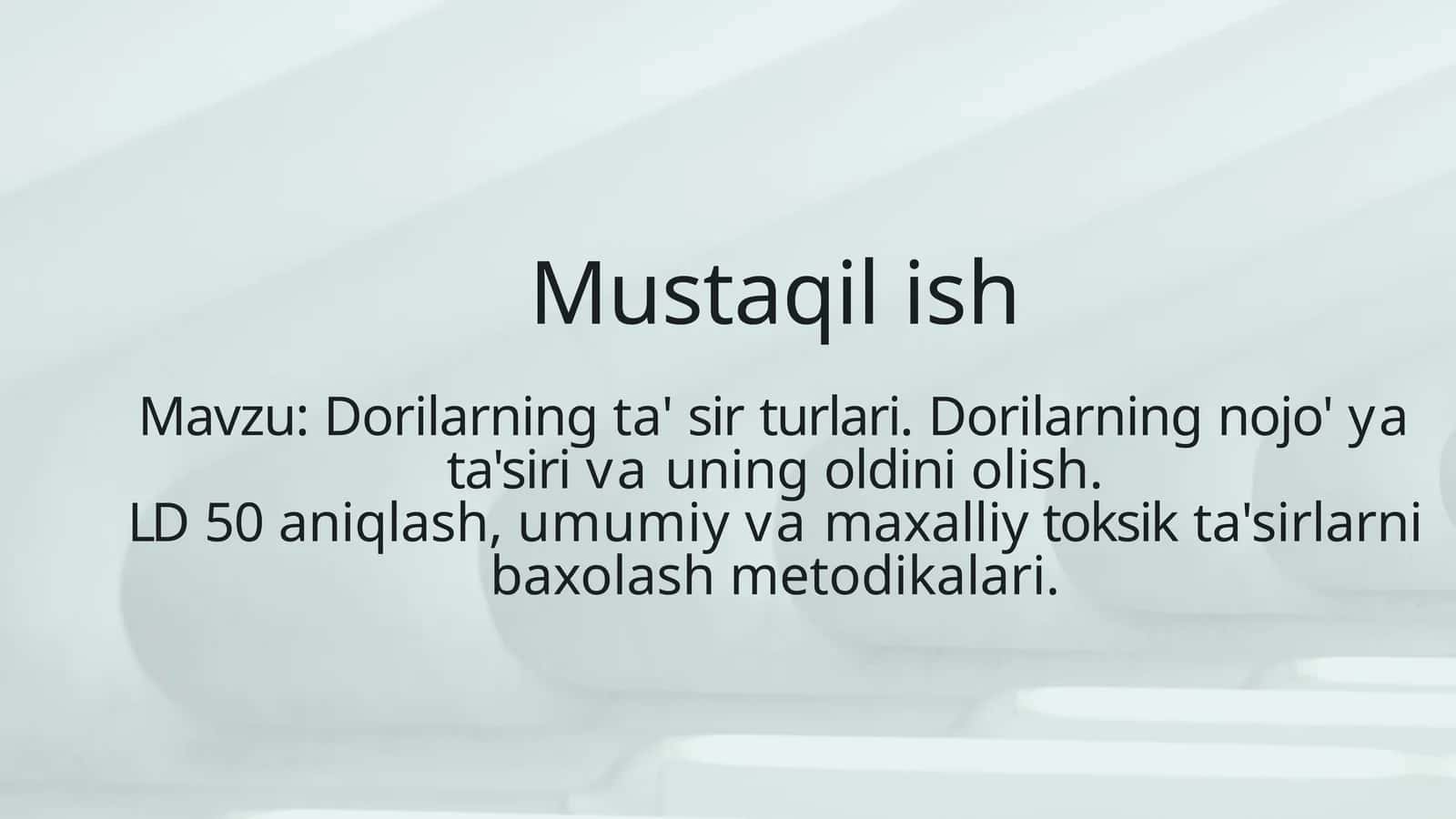 Dorilarning ta'sirturlari va davolash 1