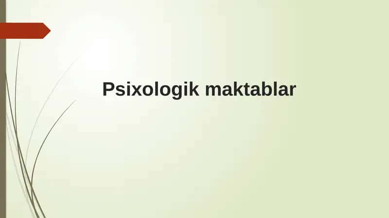 Psixologik maktablar 1