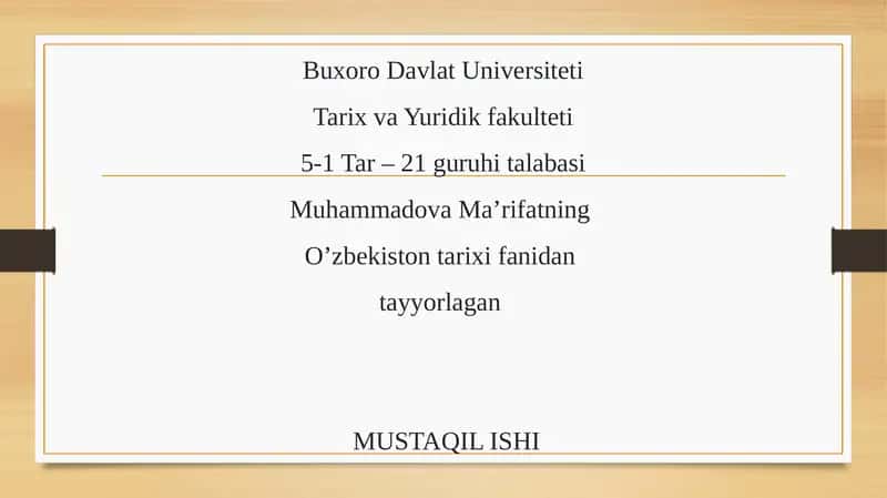 Buxoro amirligida harbiy ish 1