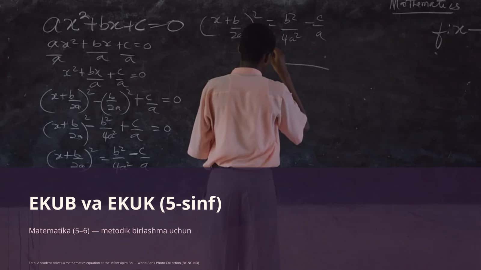 EKUB va EKUK (5-sinf) 1