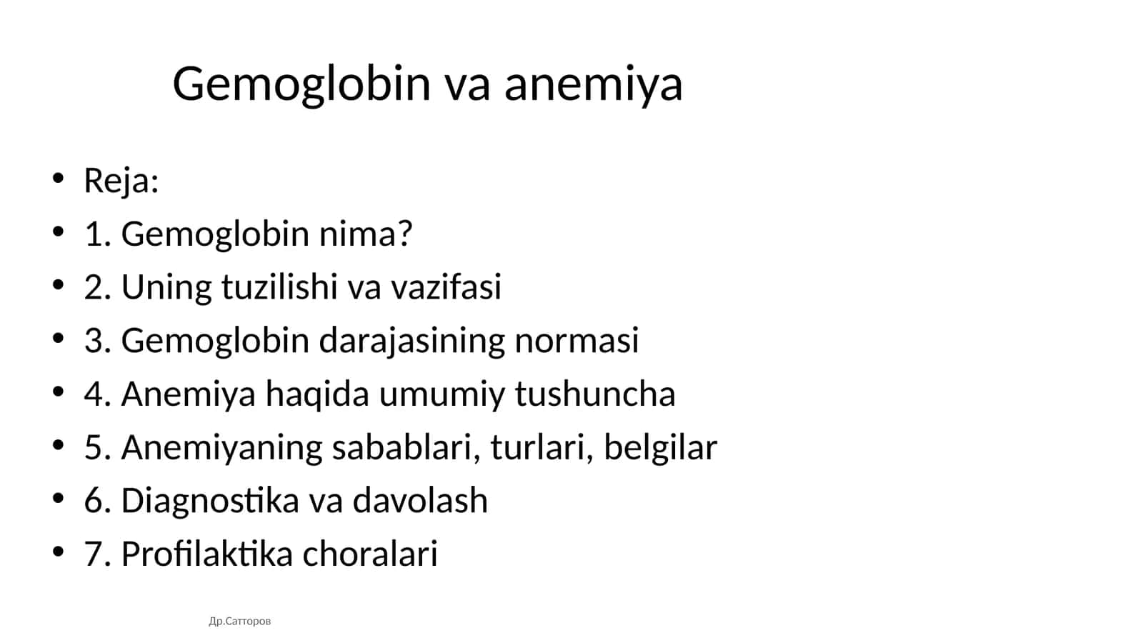 Gemoglobin va anemiya 1