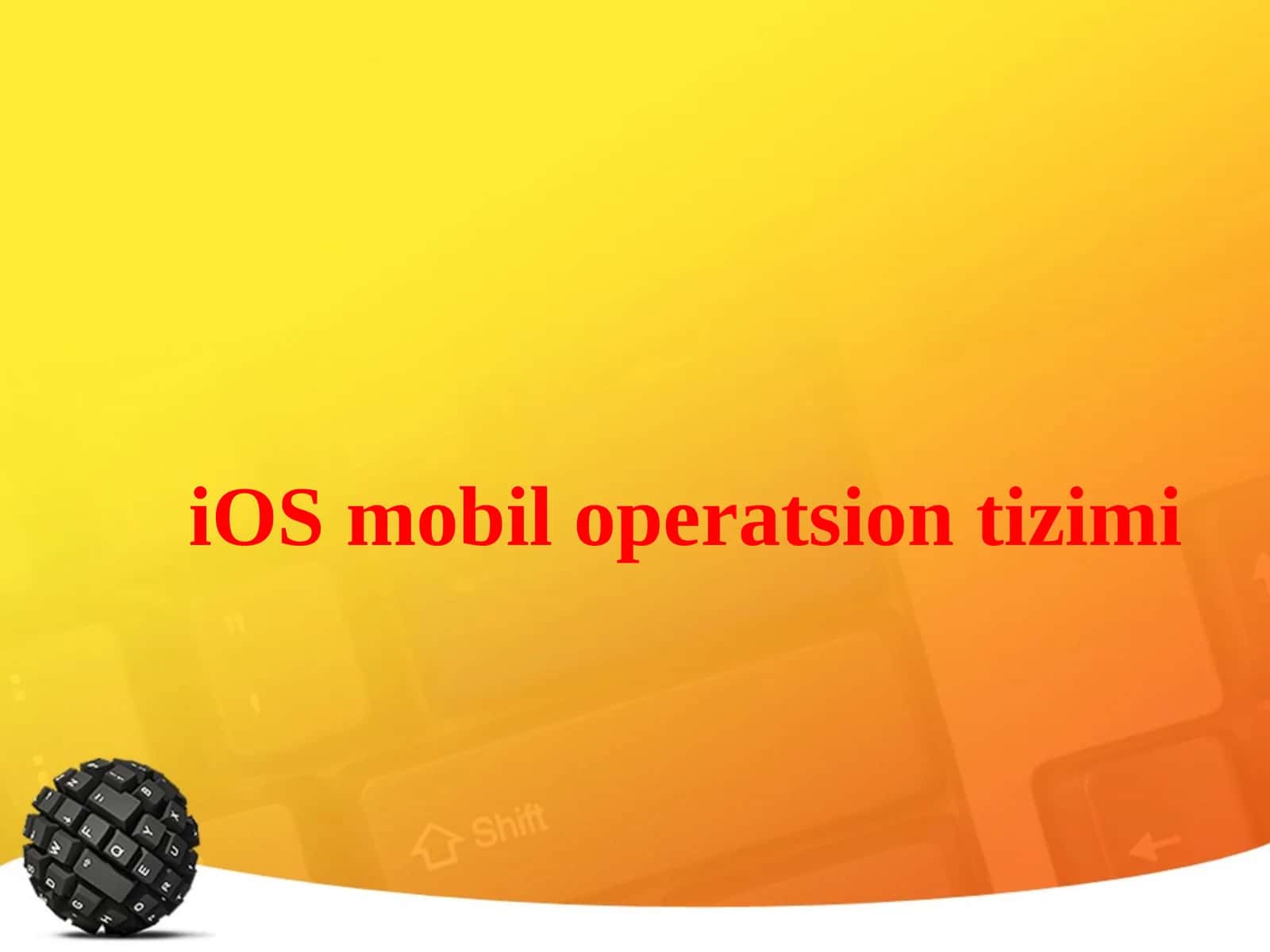 iOS operatsion tizimi 1