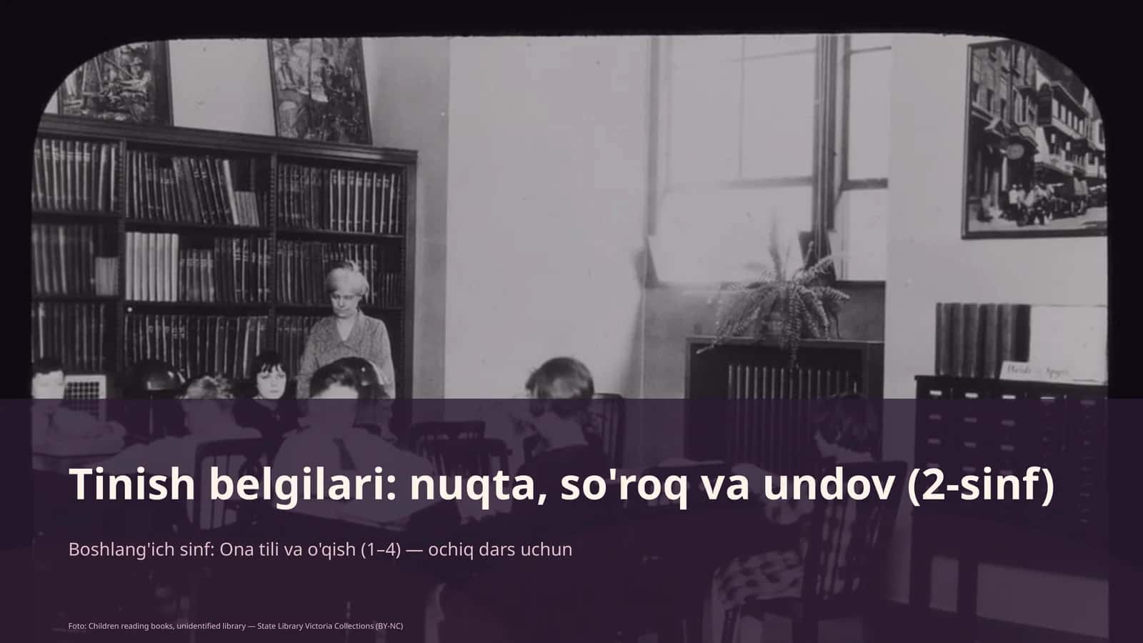 Tinish belgilari: nuqta, so'roq va undov (2-sinf) 1