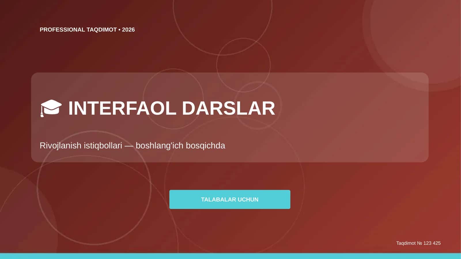 INTERFAOL DARSLAR 1