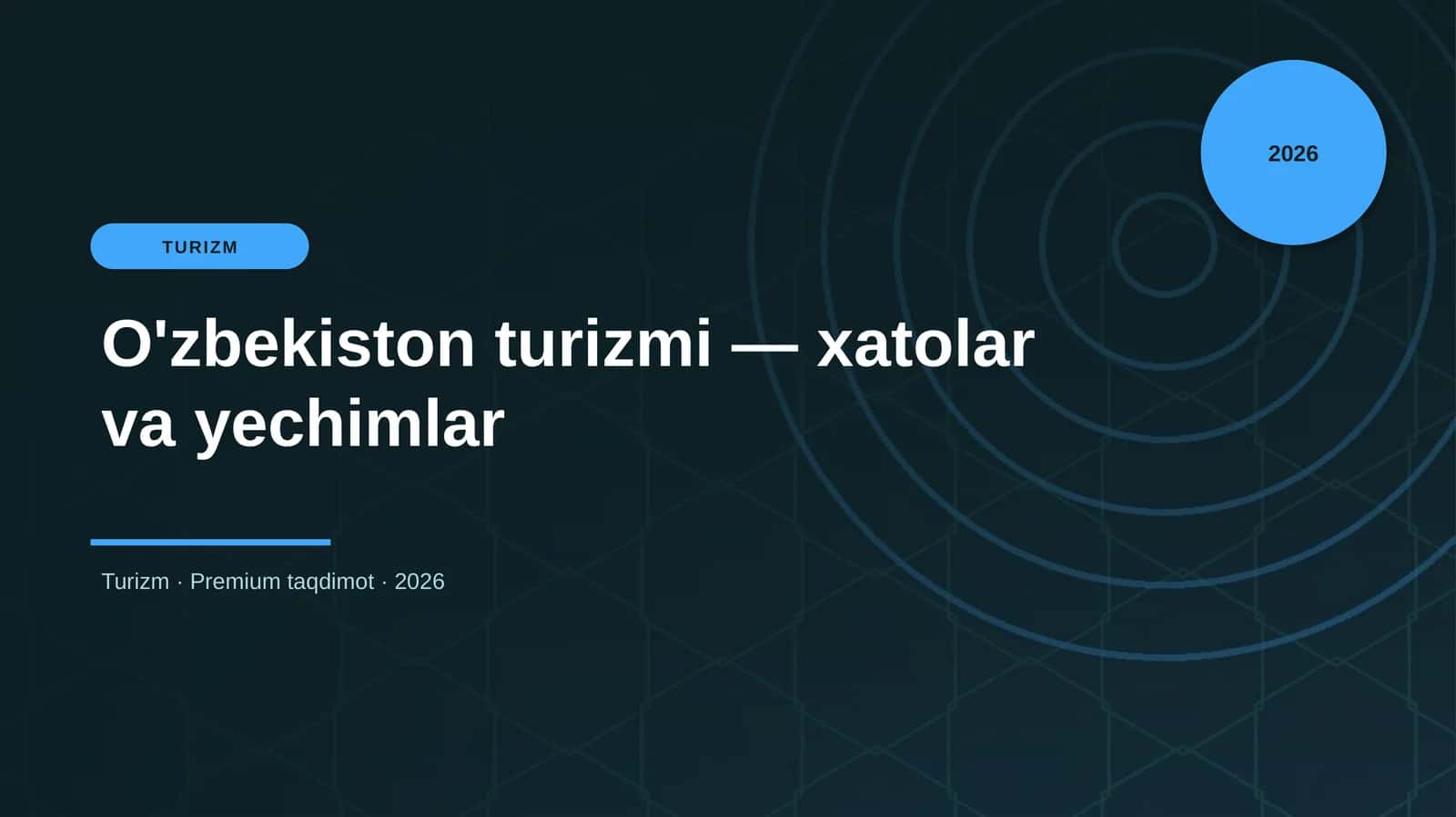 O'zbekiston turizmi — xatolar va yechimlar 1