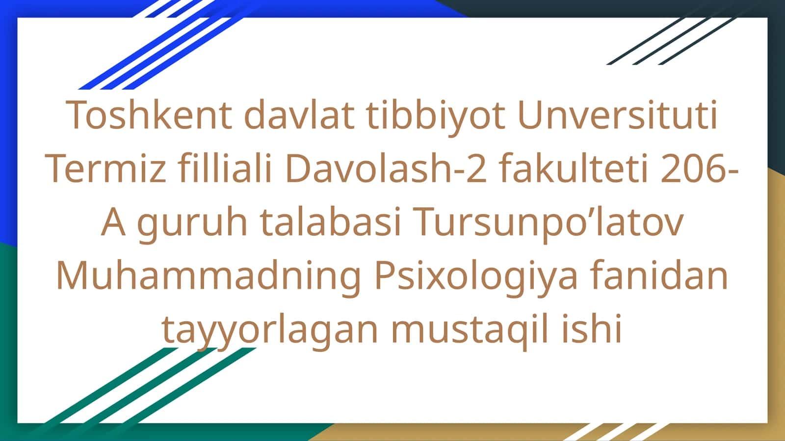 Yuqumli kasalliklar bilan kasallangan bemorlarning psixo-emotsional xususiyatlari 1
