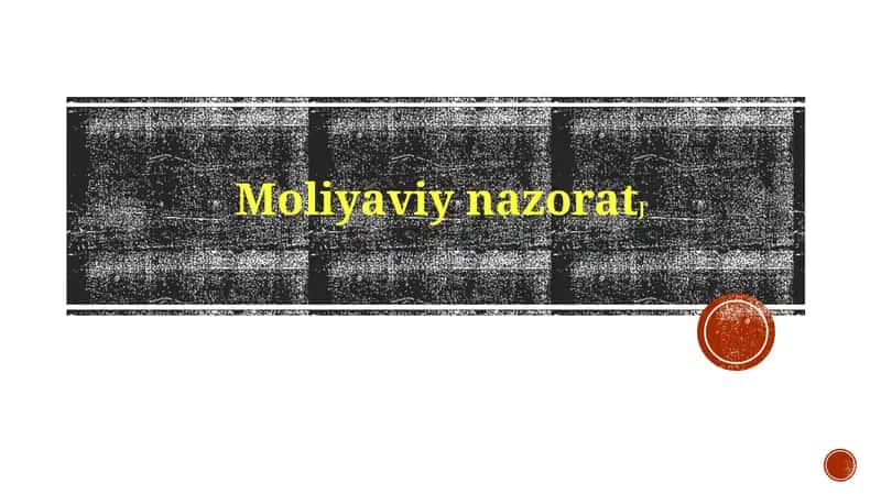 Moliyaviy nazorat 1
