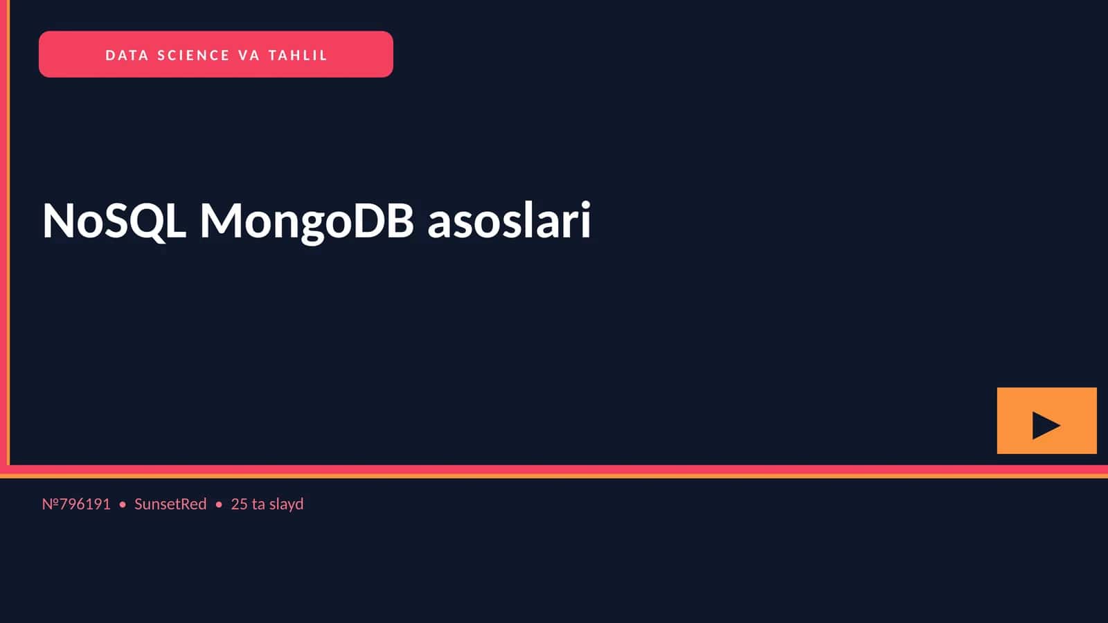 NoSQL MongoDB asoslari 1