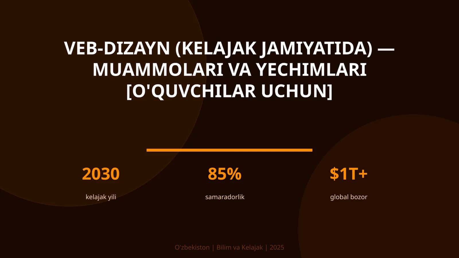 VEB-DIZAYN (KELAJAK JAMIYATIDA) — MUAMMOLARI VA YECHIMLARI [O'QUVCHILAR UCHUN] 1
