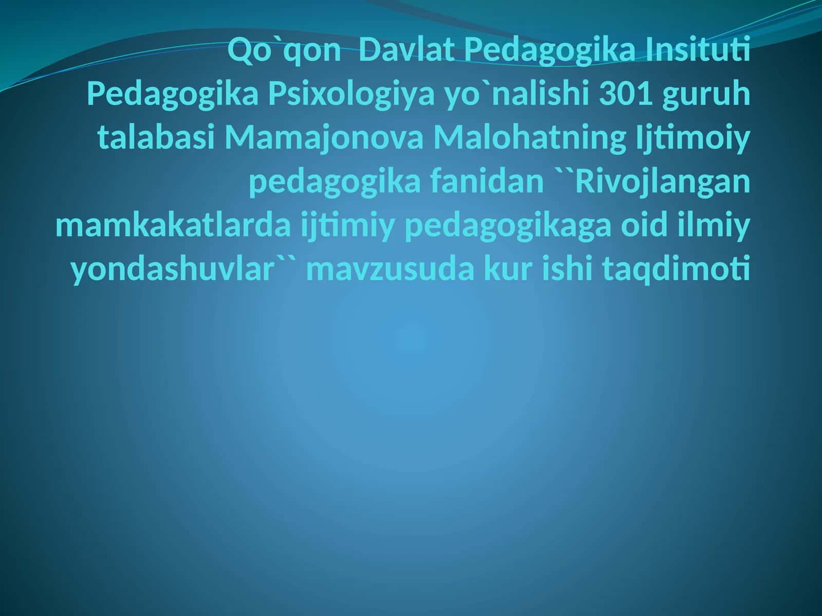 Rivojlangan davlatlarda ijtimoiy pedagogikaning rivojlanishi 1
