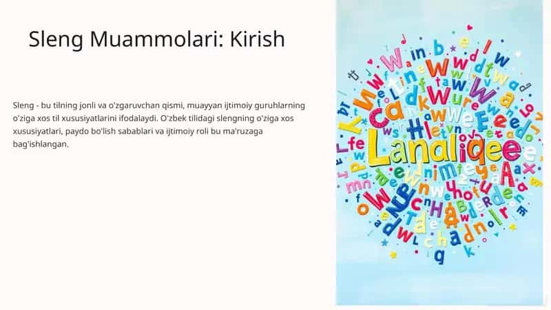 Sleng Muammolari 1