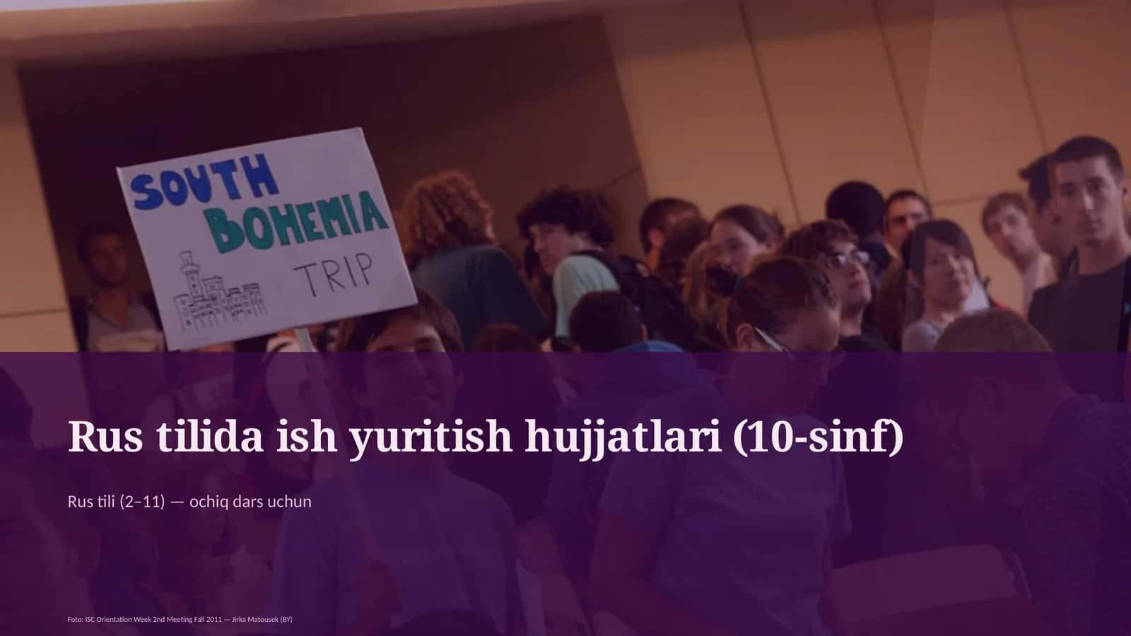 Rus tilida ish yuritish hujjatlari (10-sinf) 1