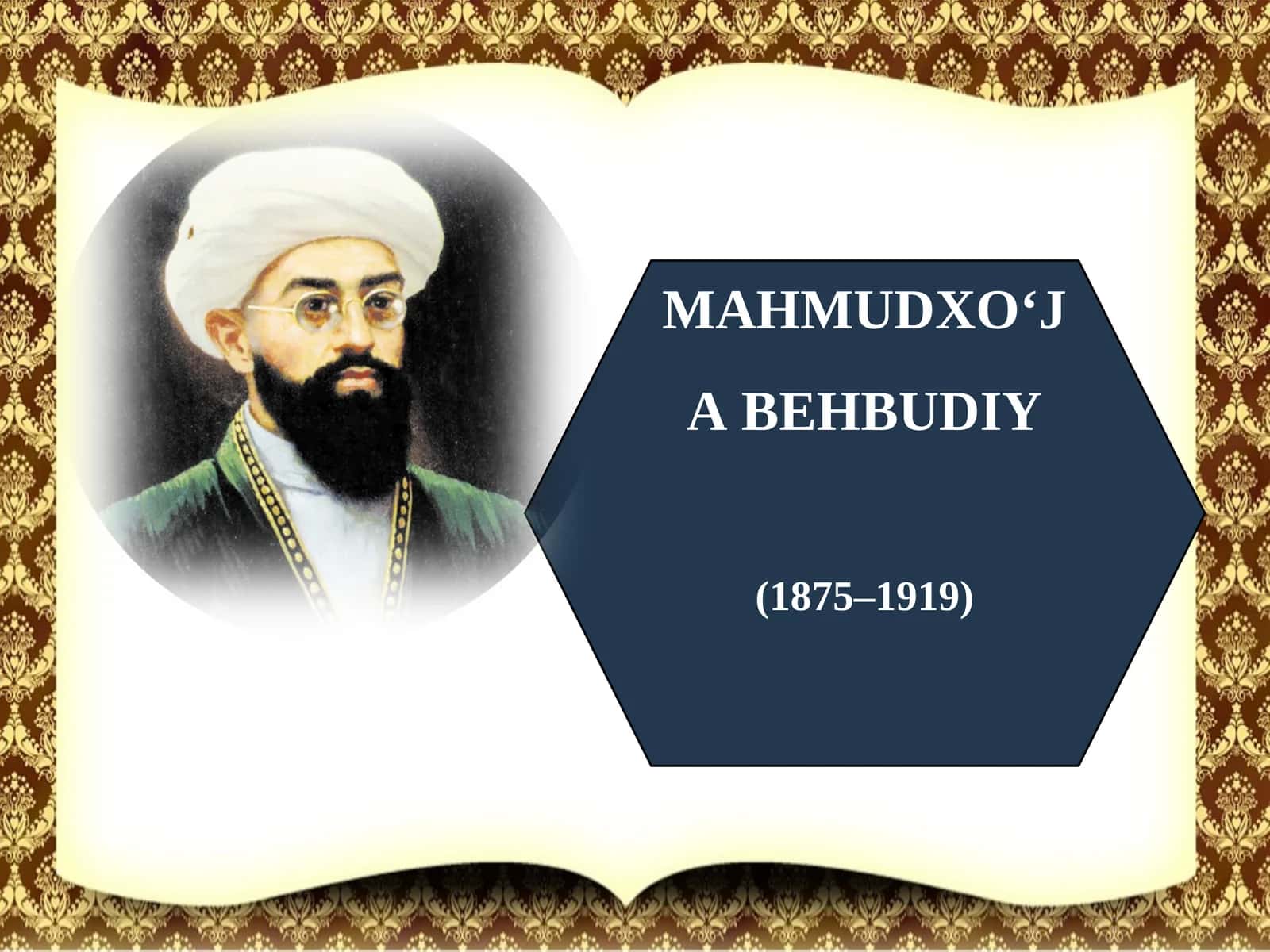 MAHMUDXO‘JA BEHBUDIY 1