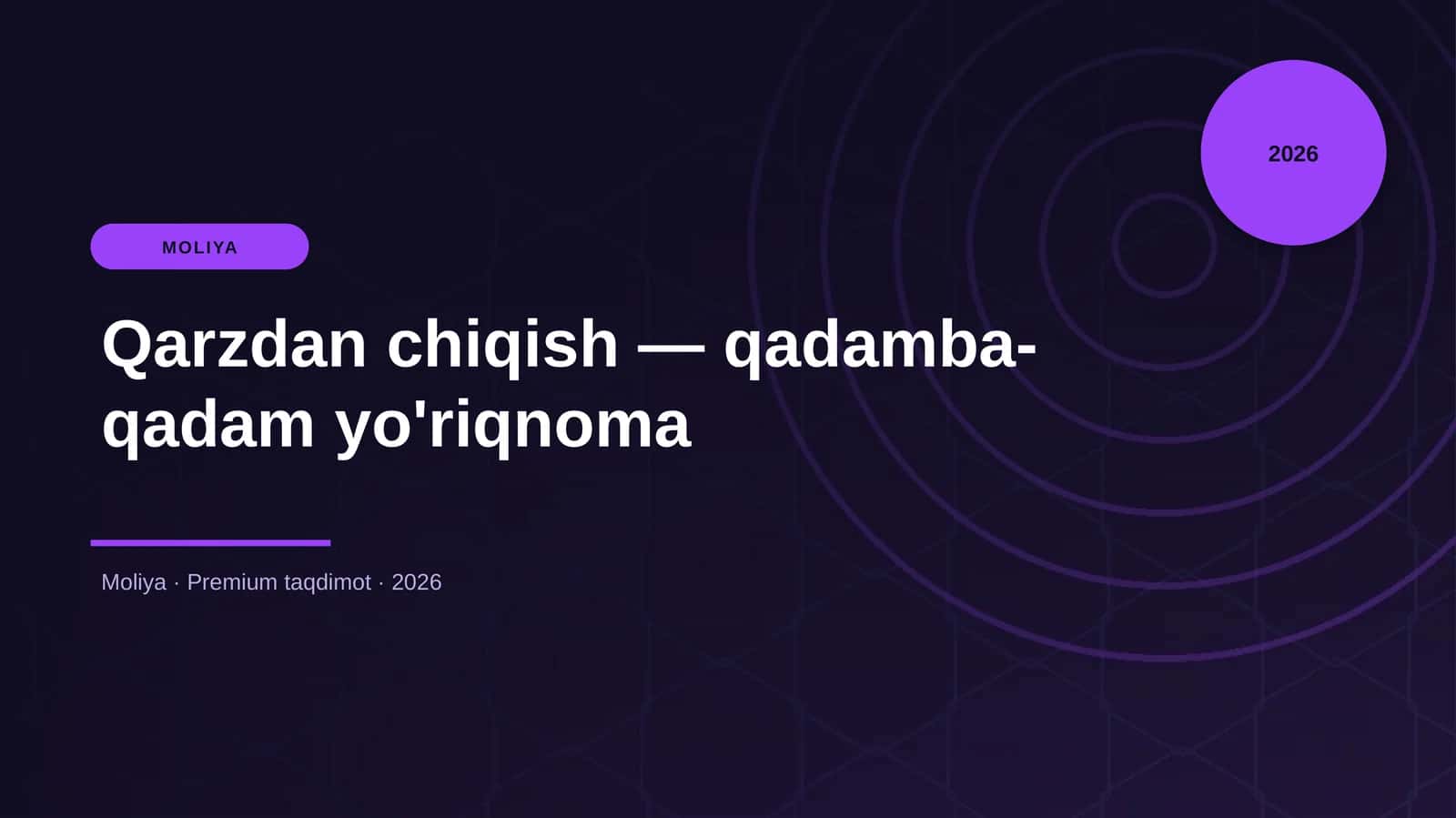 Qarzdan chiqish — qadamba-qadam yo'riqnoma 1