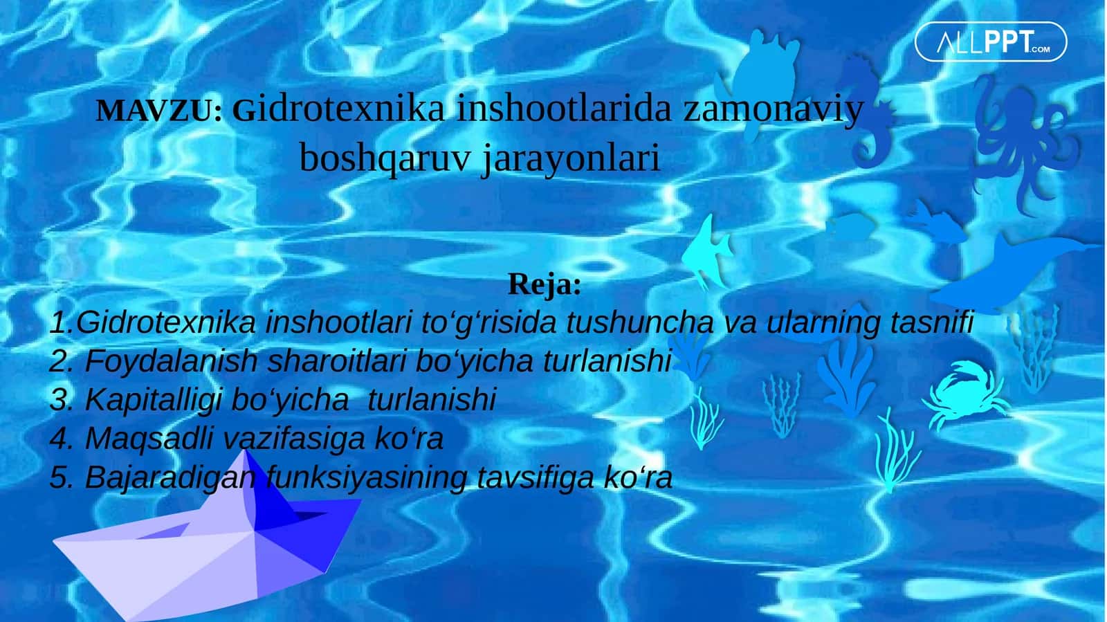 Gidrotexnika inshootlarida zamonaviy boshqaruv jarayonlari 1