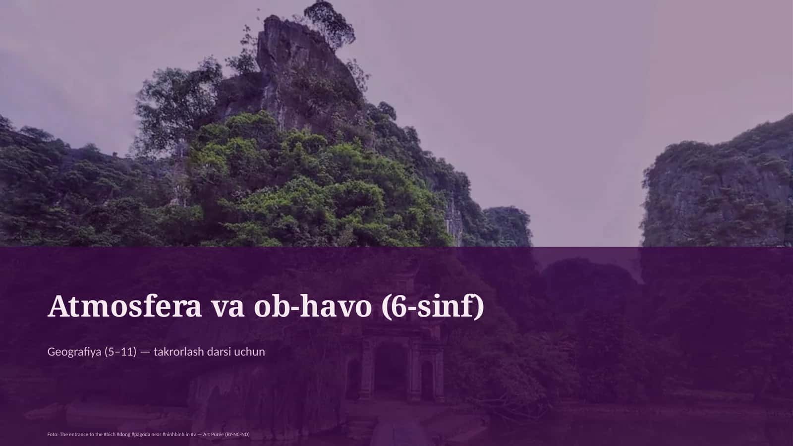 Atmosfera va ob-havo (6-sinf) 1