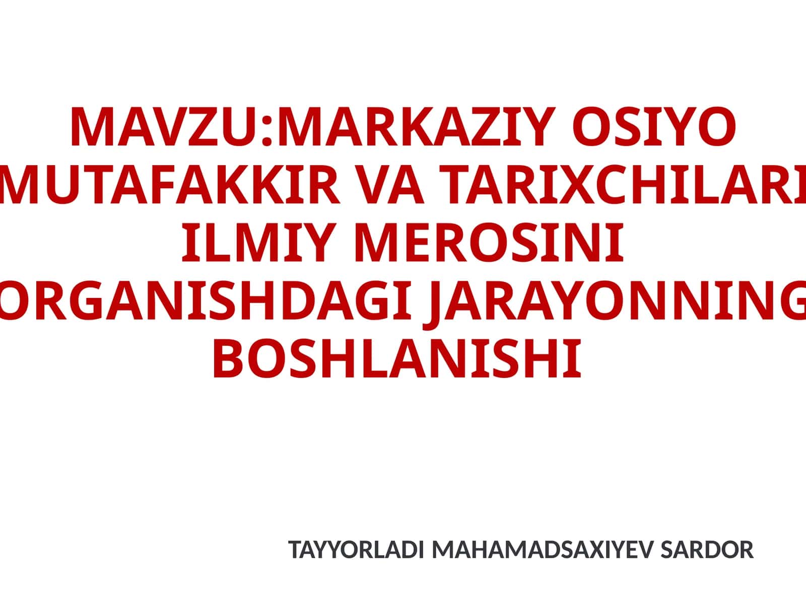 MAHAMAD SAXIYEV SARDOR 1