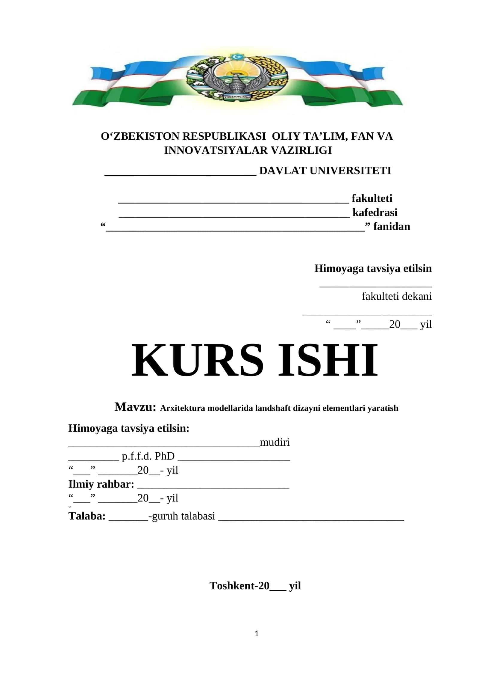 Arxitektura modellarida landshaft dizayni elementlari yaratish 1