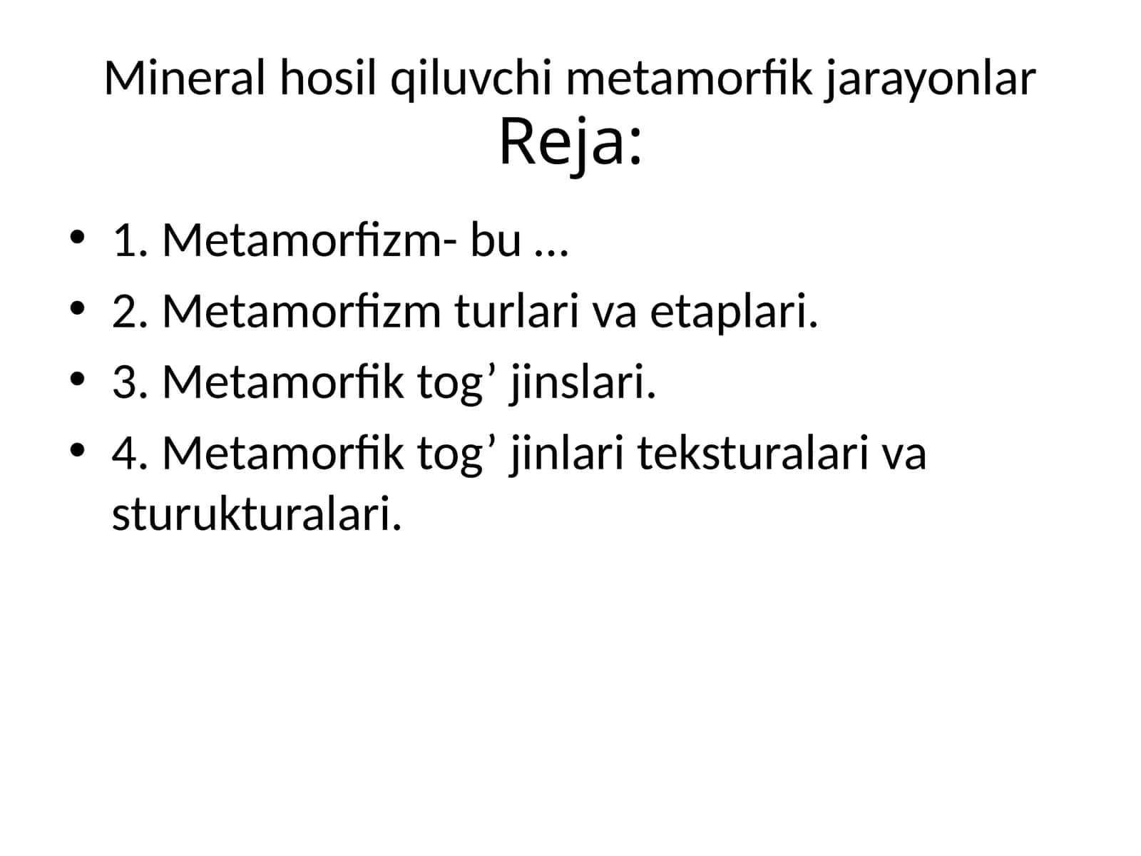 Metamorfizm 1