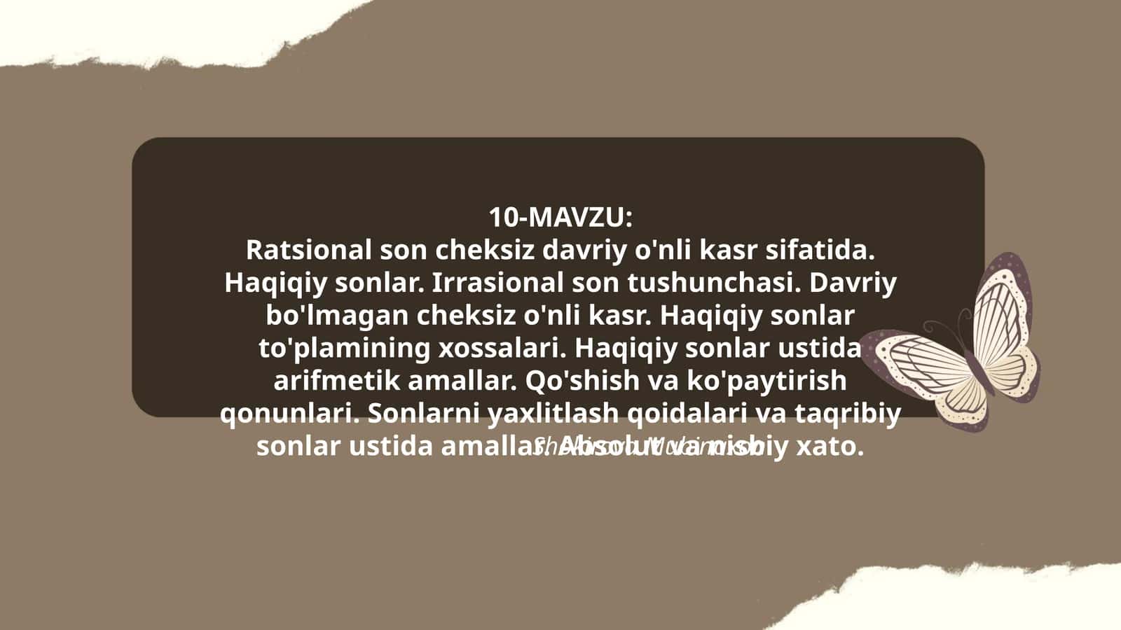 Ratsional sonlar 1