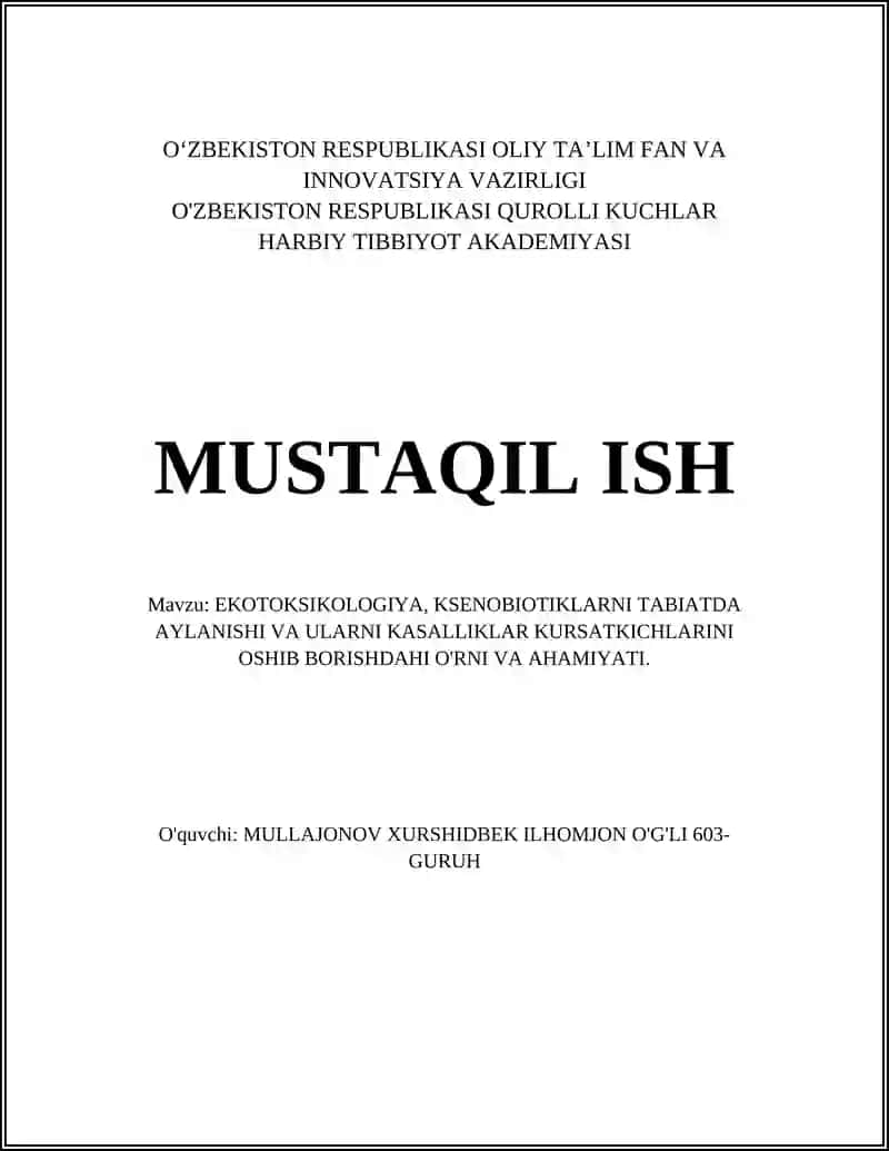 Ekotoksikologiya 1
