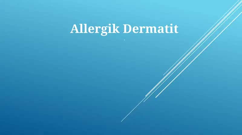 Allergik Dermatit 1