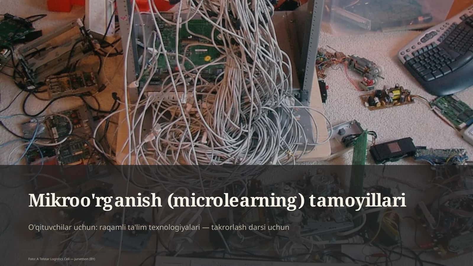 Mikroo'rganish (microlearning) tamoyillari 1