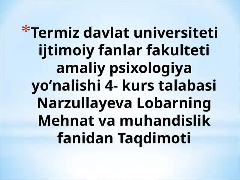 MEHNATNI TASHKIL QILISH PSIXOLOGIYASI 1