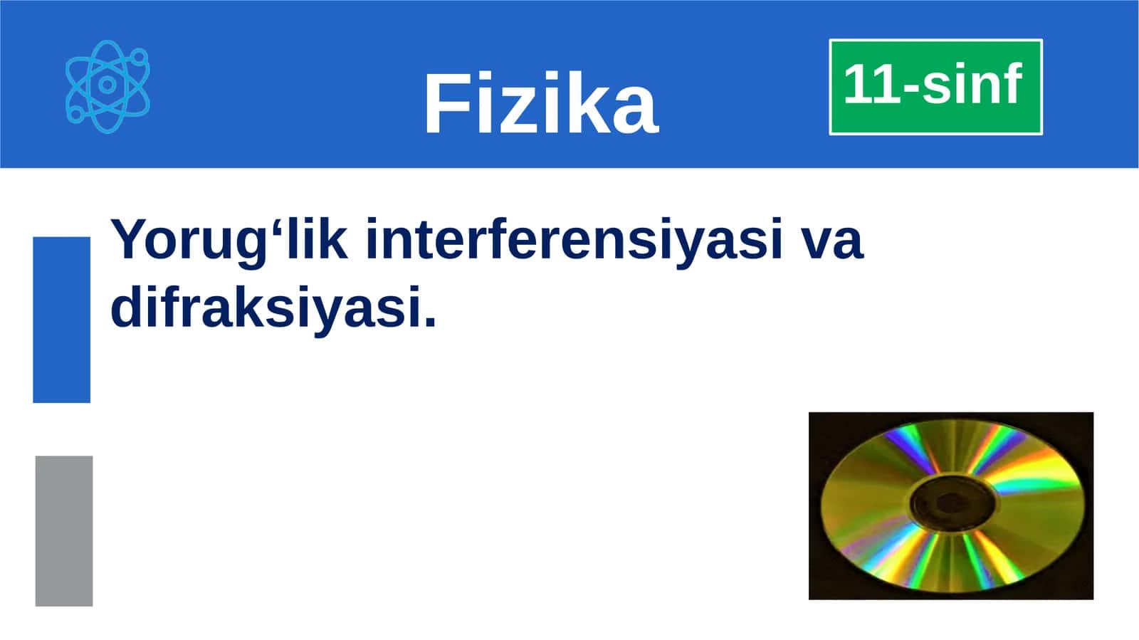 Yorug‘lik interferensiyasi va difraksiyasi 1