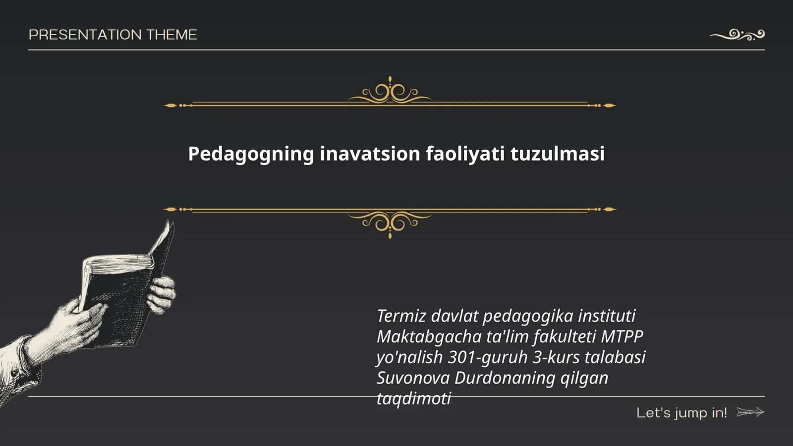 Inavatsion faoliyati tuzulmasi 1