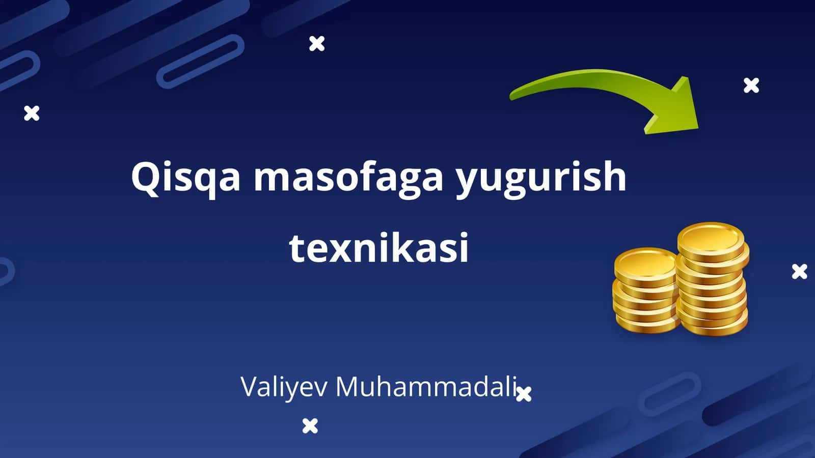 Qisqa masofaga yugurish texnikasi 1