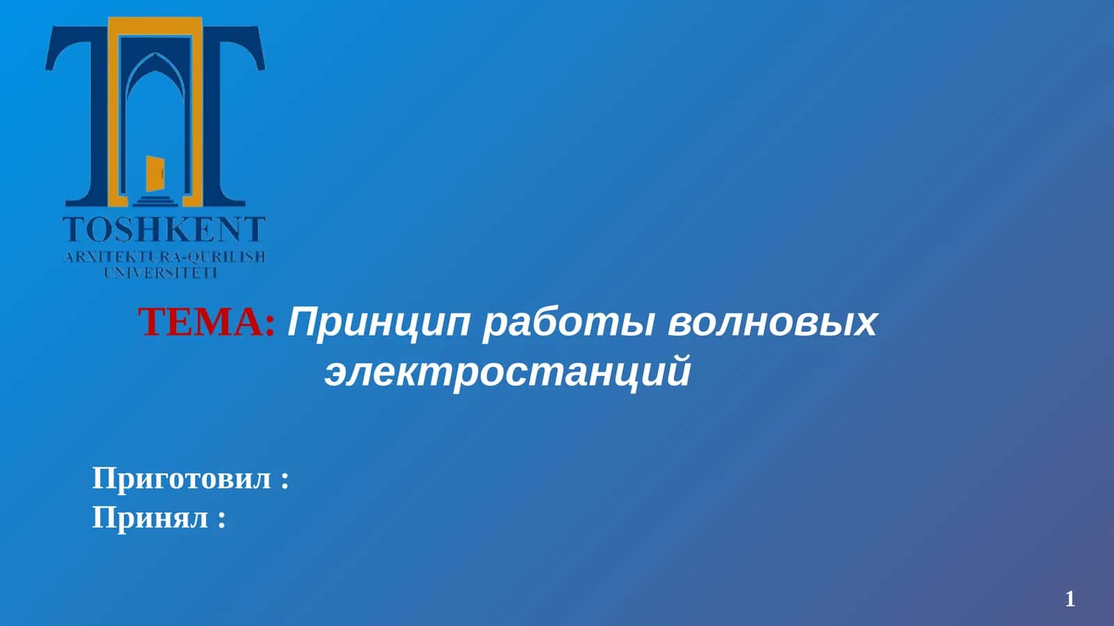 Принцип работы волновых электростанций 1