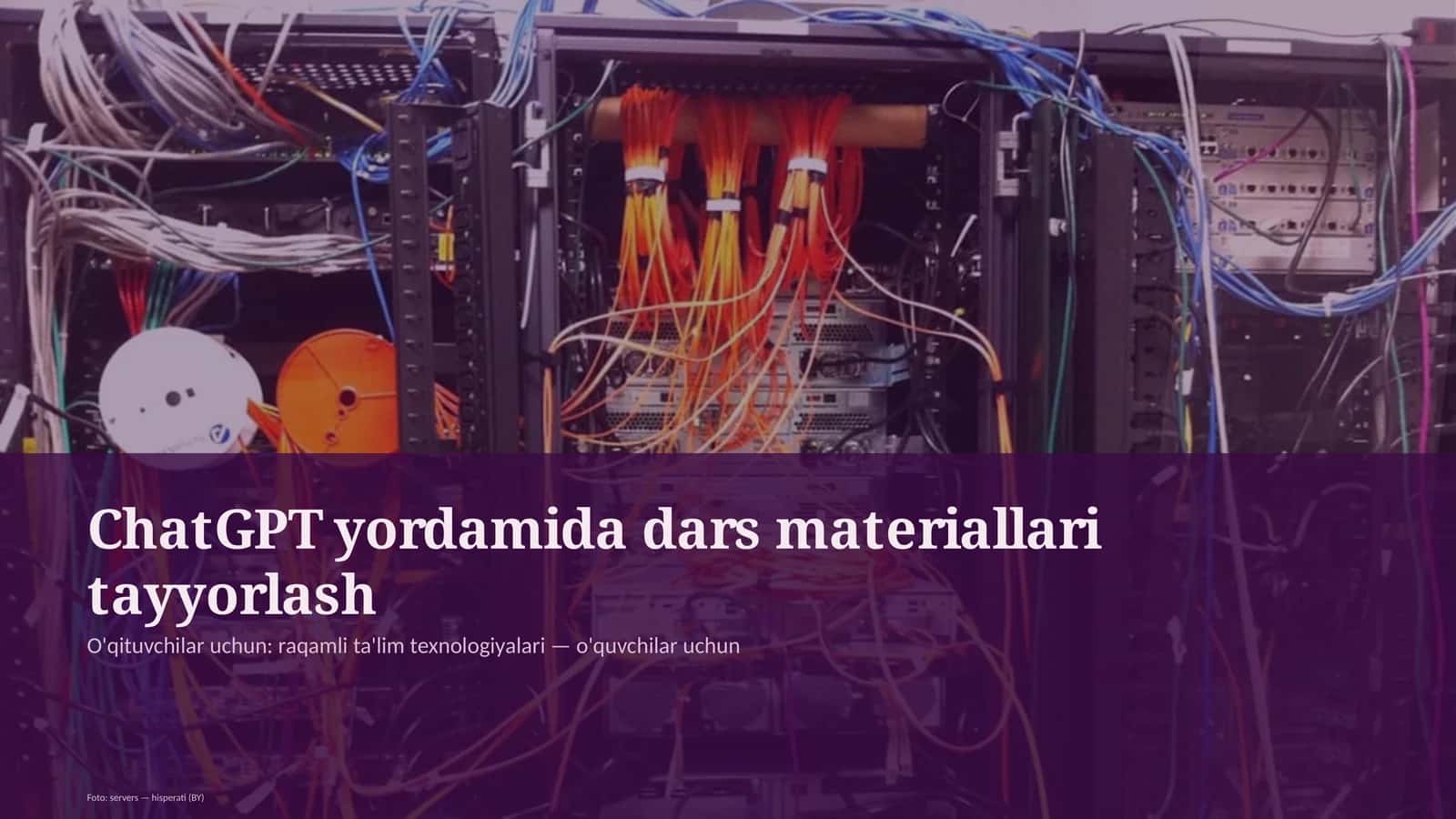 ChatGPT yordamida dars materiallari tayyorlash 1