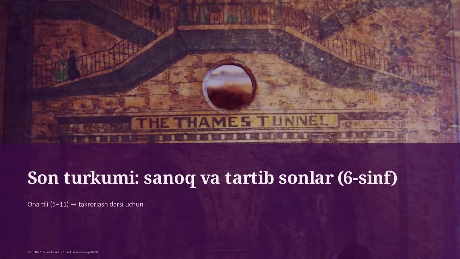 Son turkumi: sanoq va tartib sonlar (6-sinf) 1