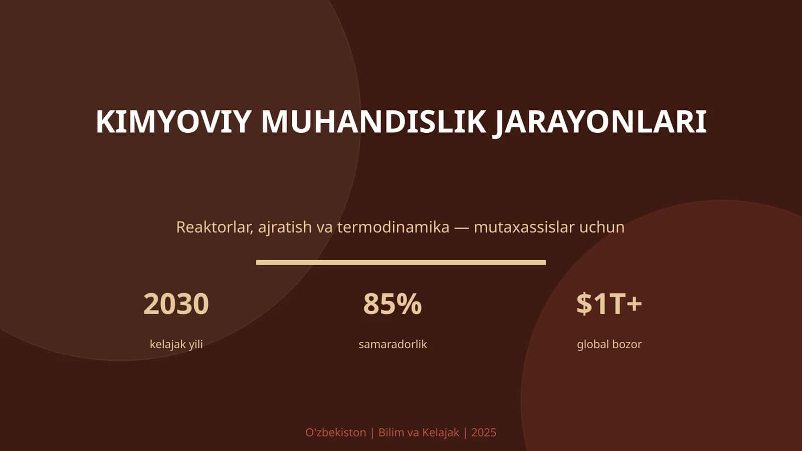 KIMYOVIY MUHANDISLIK JARAYONLARI 1