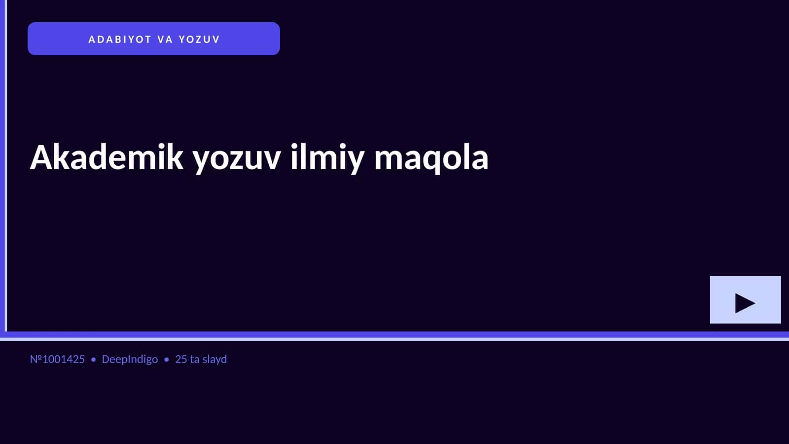 ADABIYOT VA YOZUV 1