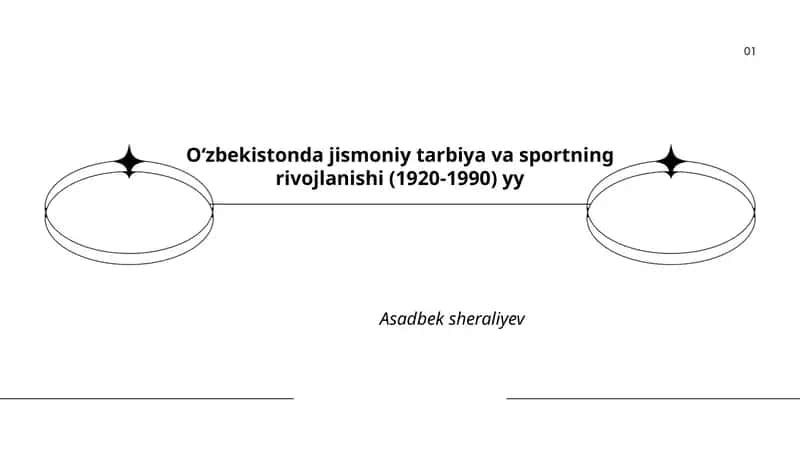 Oʻzbekistonda jismoniy tarbiya va sportning rivojlanishi (1920-1990) yy 1
