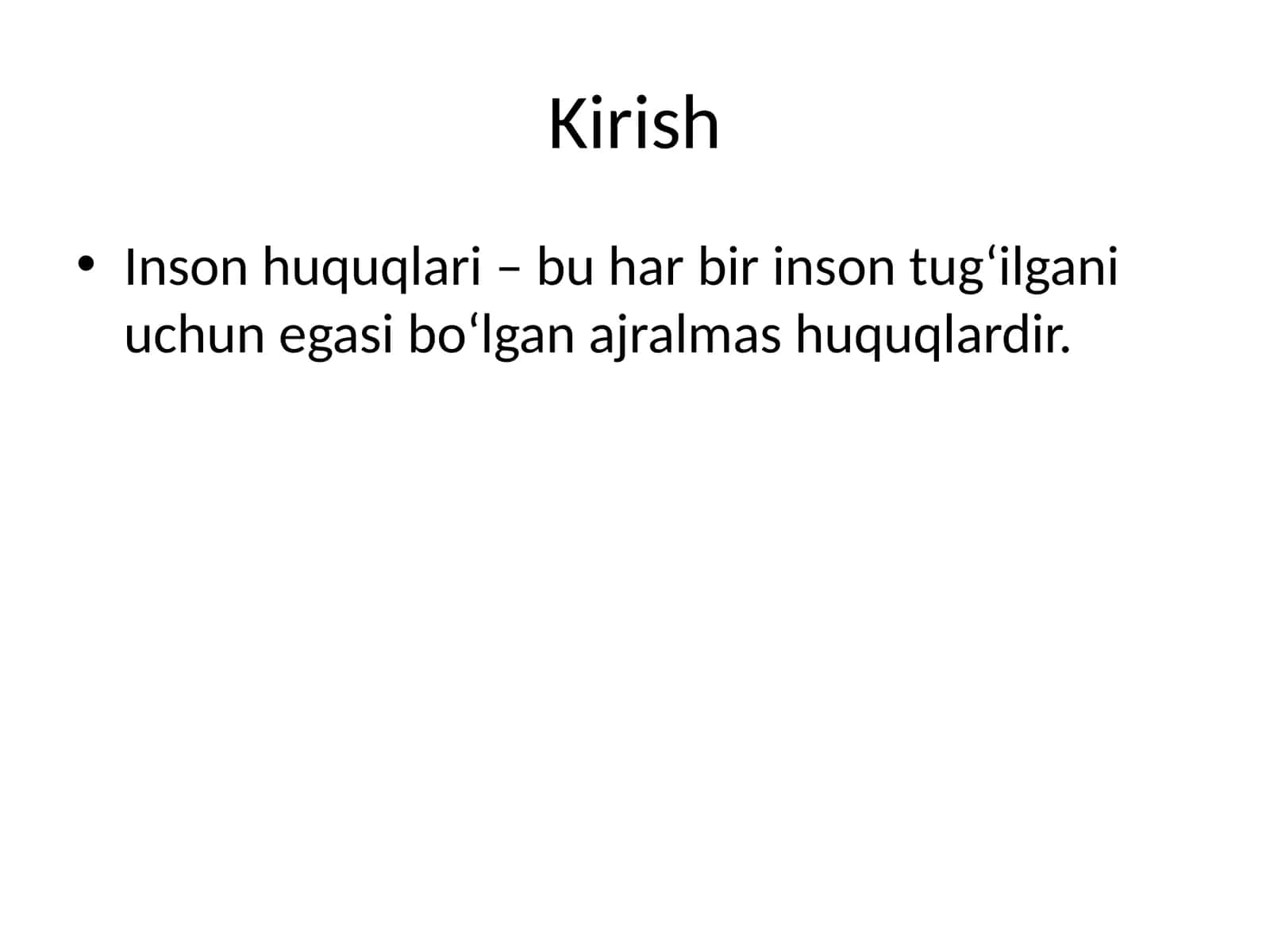 Inson huquqlari 1