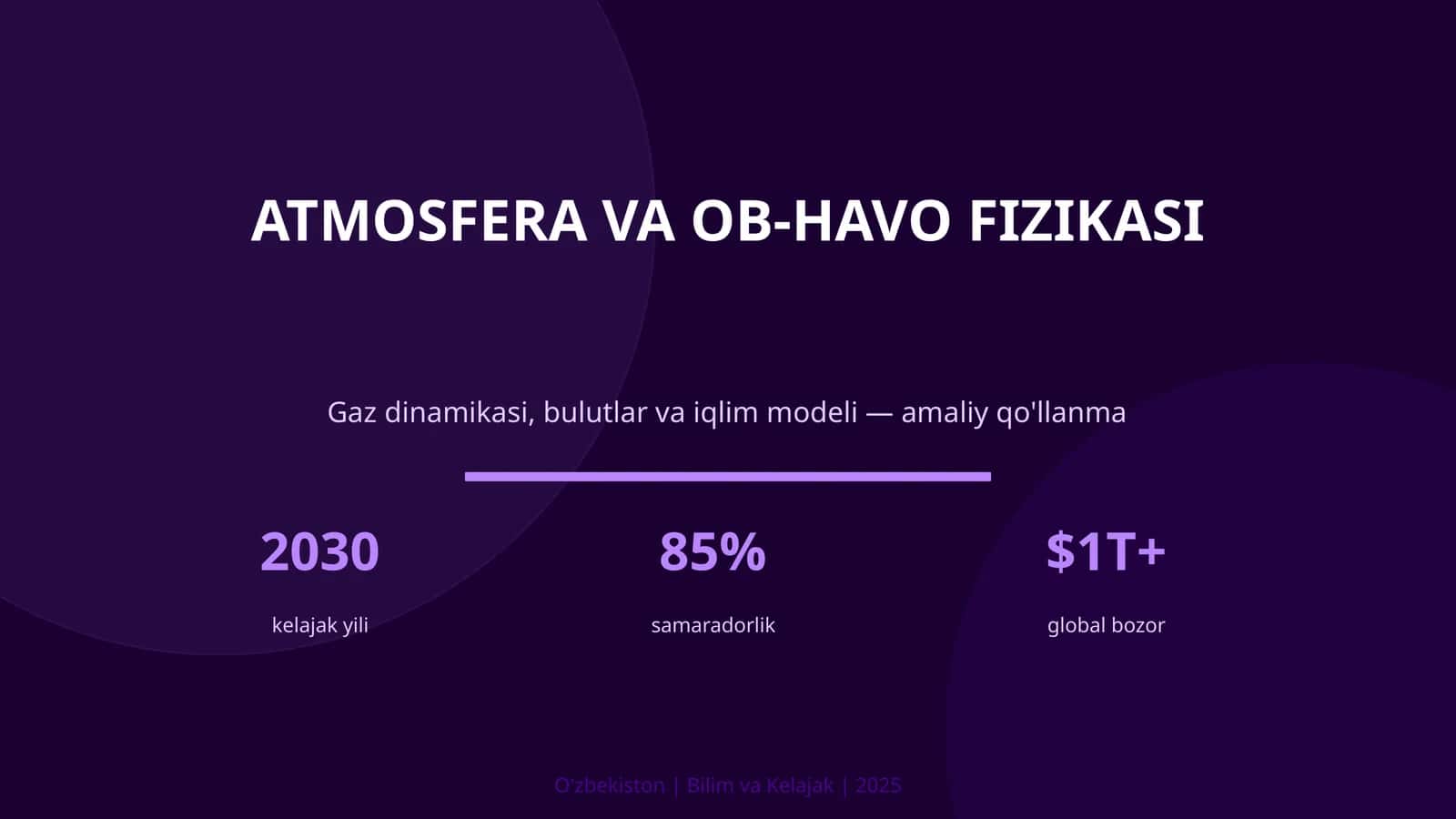 ATMOSFERA VA OB-HAVO FIZIKASI 1