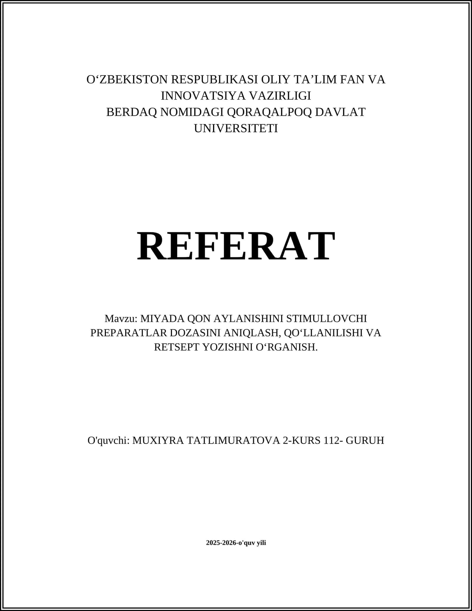 MIYADA QON AYLANISHINI STIMULLOVCHI PREPARATLAR 1
